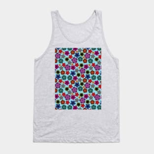 Rainbow Spirograph Stars Tank Top